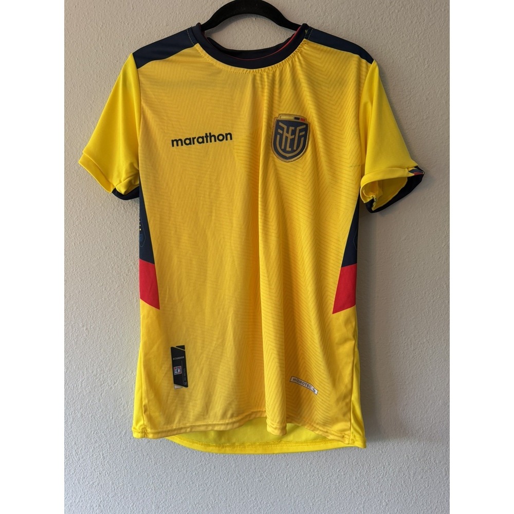 Men's Marathon Authentic SZ Large Ecuador National Soccer Team Jersey 2020